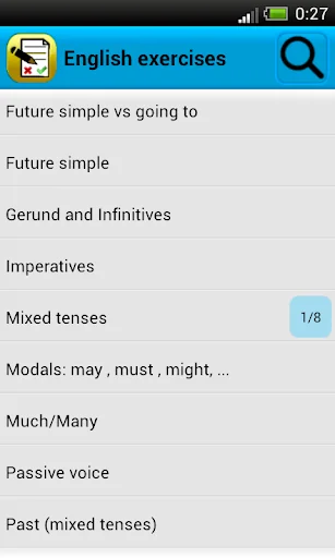 English exercises screenshot 1