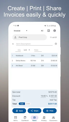 Billculator Easy Invoice Maker