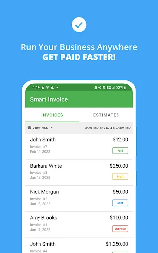 Smart Invoice: Email Invoices screenshot 1