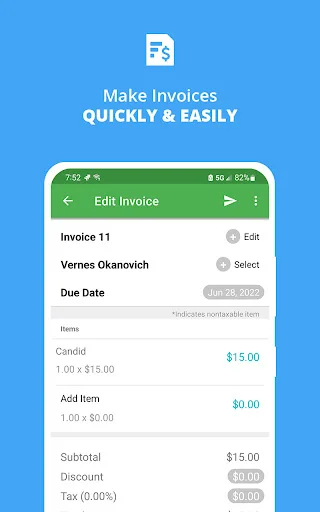 Smart Invoice: Email Invoices screenshot 2