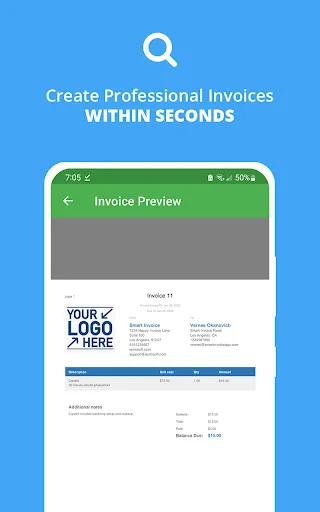 Smart Invoice: Email Invoices screenshot 3