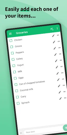 Shopping Lists (with widget) screenshot 2