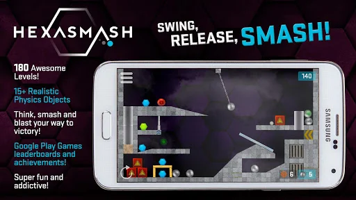 HEXASMASH - Physics Puzzle