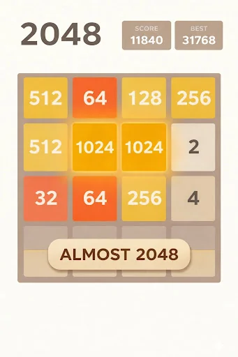 2048 Classic Puzzle screenshot 2