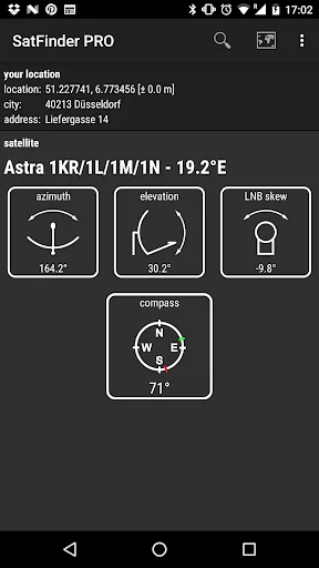 SatFinder pro screenshot 1