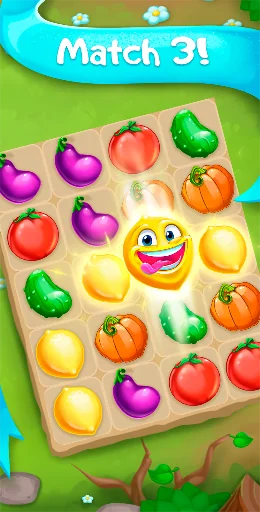 Funny Farm match 3 Puzzle game screenshot 1