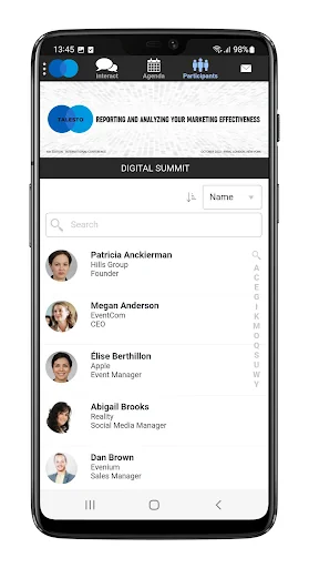 Evenium ConnexMe screenshot 3