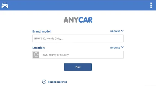 Search for used cars to buy