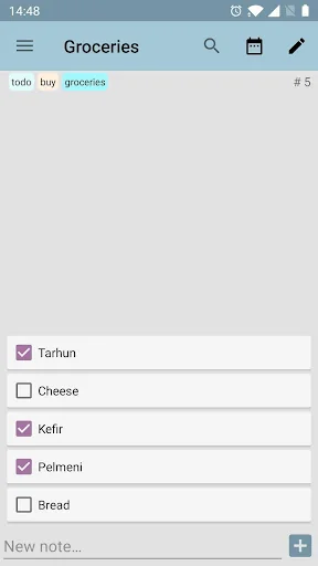 Unotes - notes with tags screenshot 3