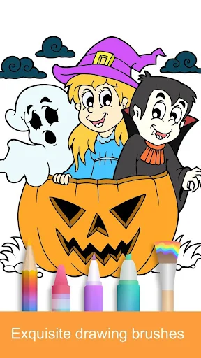 2025 Halloween Coloring Books screenshot 1