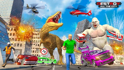 Angry Dinosaur City Rampage screenshot 3