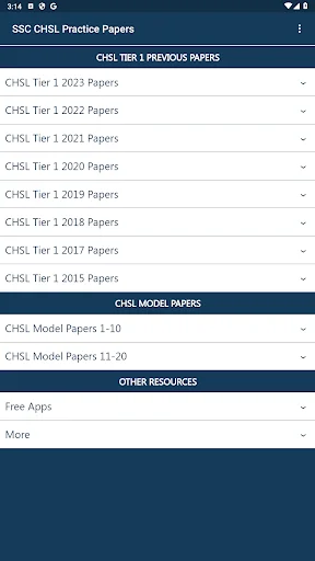 SSC CHSL Practice Papers