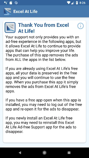 Excel At Life Support