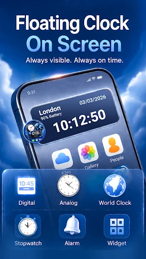 Floating Clock On Screen