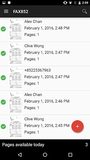 FAX852 - Fax Machine for HK screenshot 1