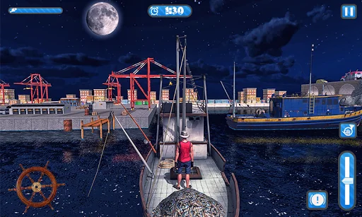 Big Fishing Ship Simulator 3D screenshot 1
