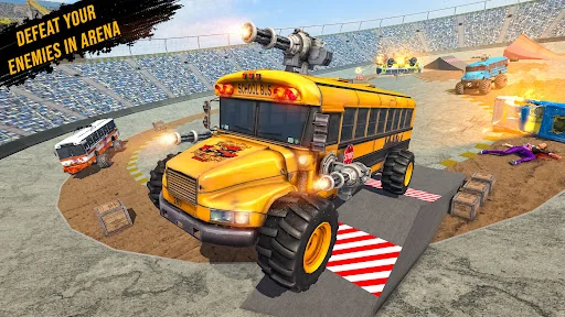 Monster Bus Derby Destruction