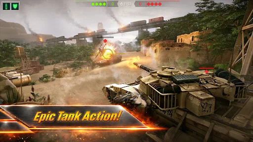 Tank Force: War Tanks Games screenshot 1