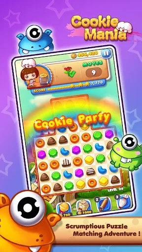 Cookie Mania - Match-3 Sweet G