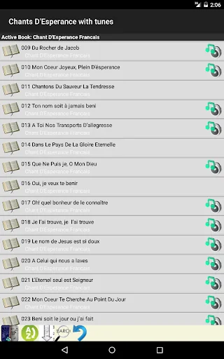 Chants D'Esperance with Tunes screenshot 2