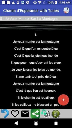 Chants D'Esperance with Tunes screenshot 4