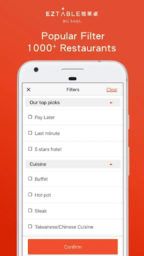 EZTABLE- Book Good Restaurants screenshot 3