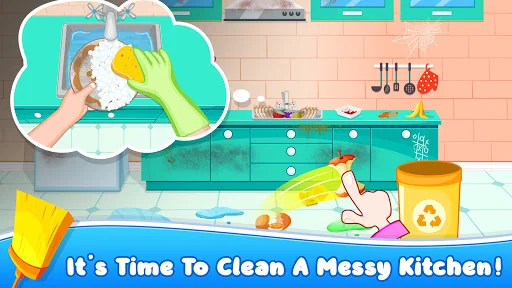 Sweet House Cleaning Game