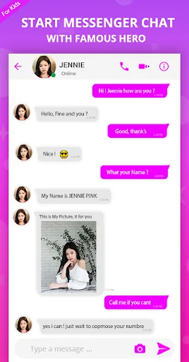Black pink : fake chat & video screenshot 2