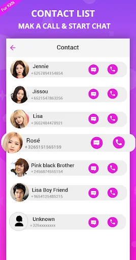 Black pink : fake chat & video screenshot 3
