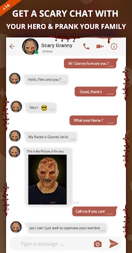 fake chat : granny family call screenshot 1