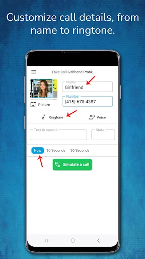 Fake call girlfriend prank screenshot 2