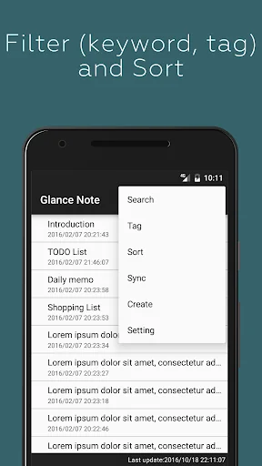 Glance Note for Simplenote screenshot 2