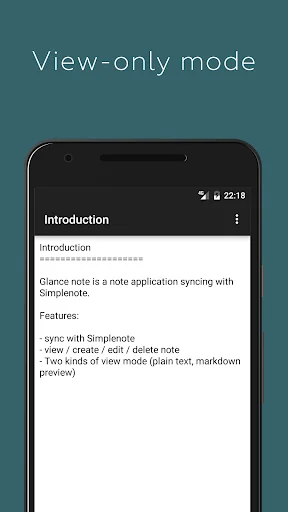 Glance Note for Simplenote screenshot 3