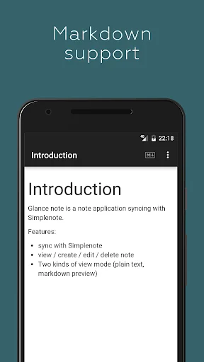 Glance Note for Simplenote screenshot 4