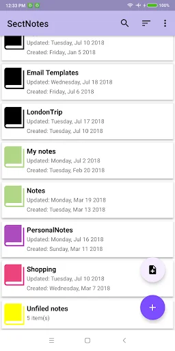 SectNotes