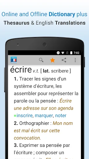 French Dictionary & Thesaurus screenshot 1