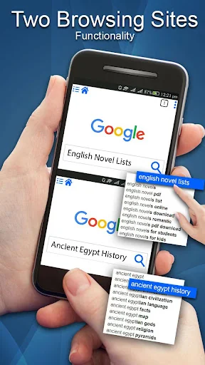 Fast Dual Browser - Split Brow screenshot 1
