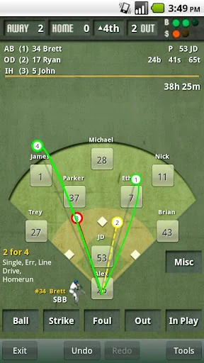 iScore Baseball/Softball screenshot 1
