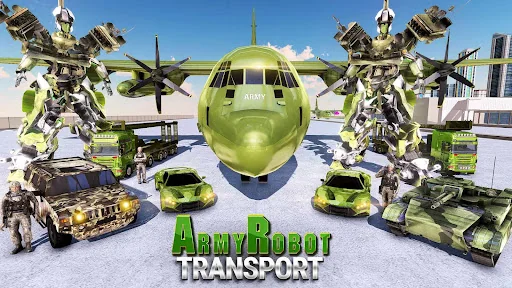 US Army Tank Robot Cargo Plane screenshot 3