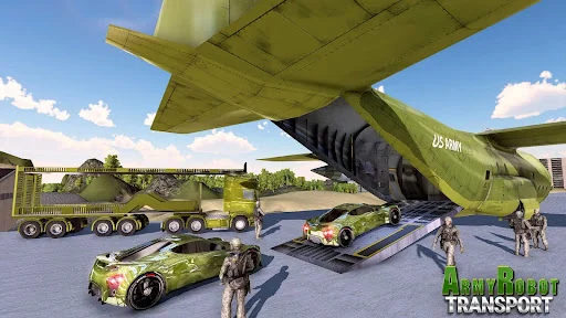 US Army Tank Robot Cargo Plane screenshot 4