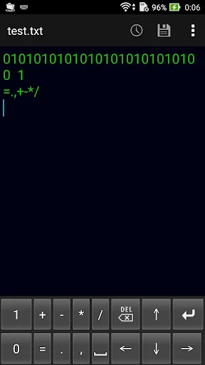 Binary Numeric Keypad