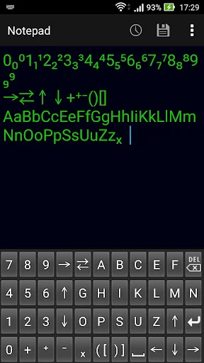 Chemical equation keyboard B