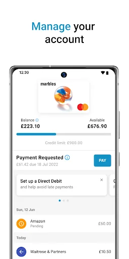 marbles card