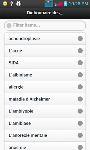Dictionnaire Des Maladies screenshot 1
