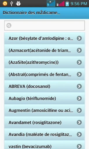 Dictionnaire Des Médicaments screenshot 1
