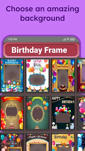 Birthday Photo Frame Maker screenshot 3