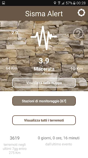 Earthquake alert