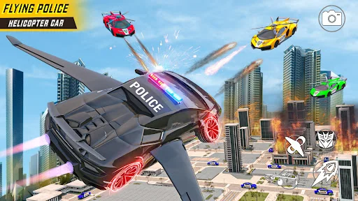 Helicopter Game: Flying Car 3D screenshot 1