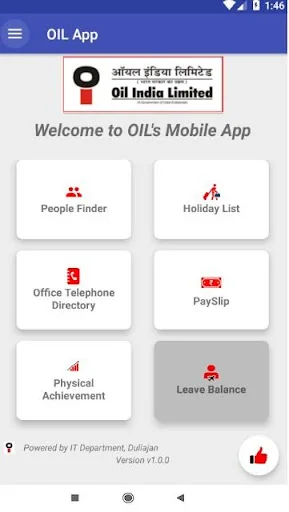 OIL App - Oil India Limited