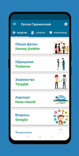Русско-Туркменский разговорник